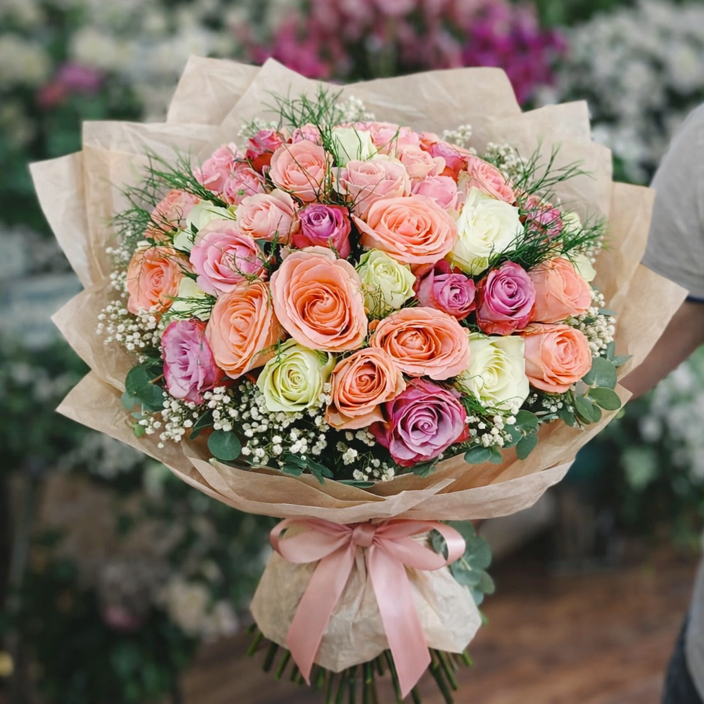 Kalbimin En Güzel Hali – 61 İthal Gül Buketi