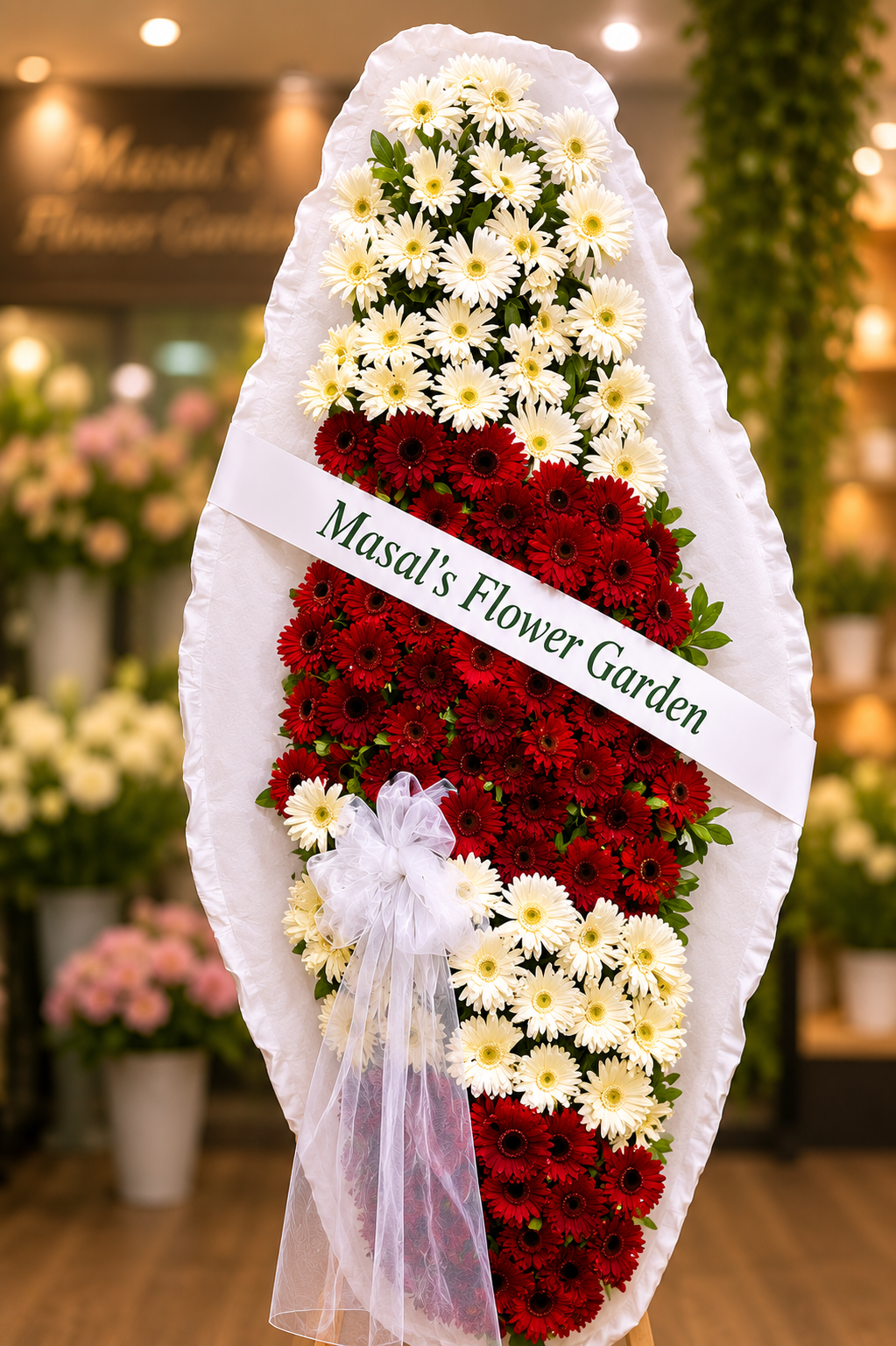 Duble Lüks Gerbera Çelenk